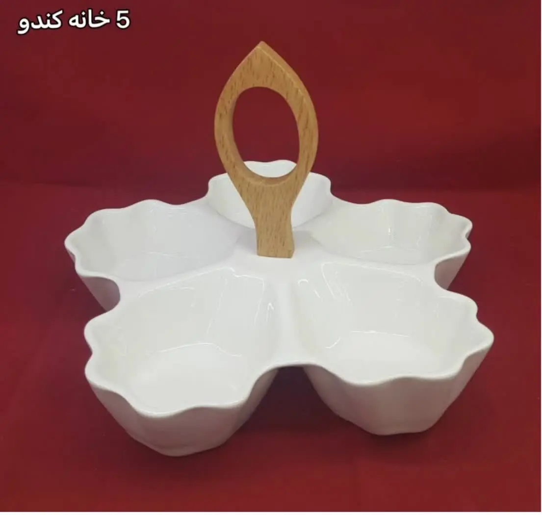 اردو خوری ۵ خانه دسته چوبی