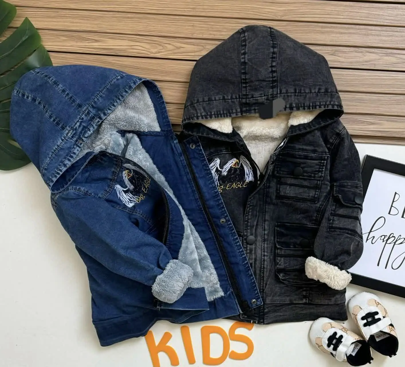 👚نام: کاپشن جین در دو رنگ آبی و مشکی