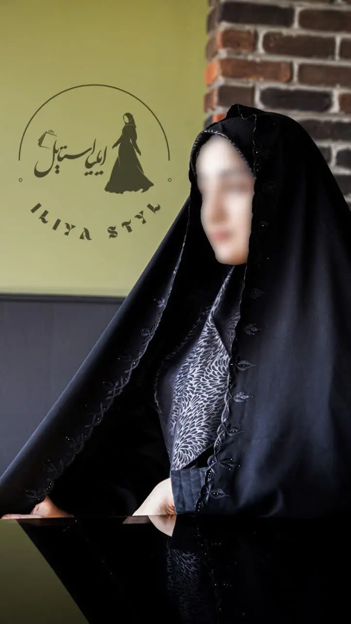 🟣 چادر سنتی گلدوزی، مدل بهار