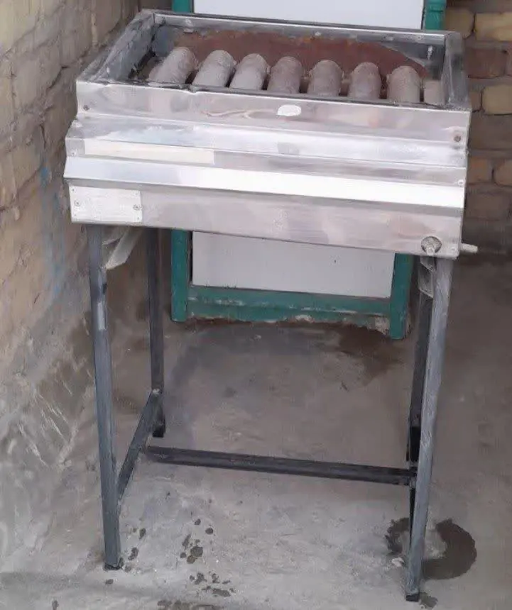 کباب پز استیل پایه دار، گازی
