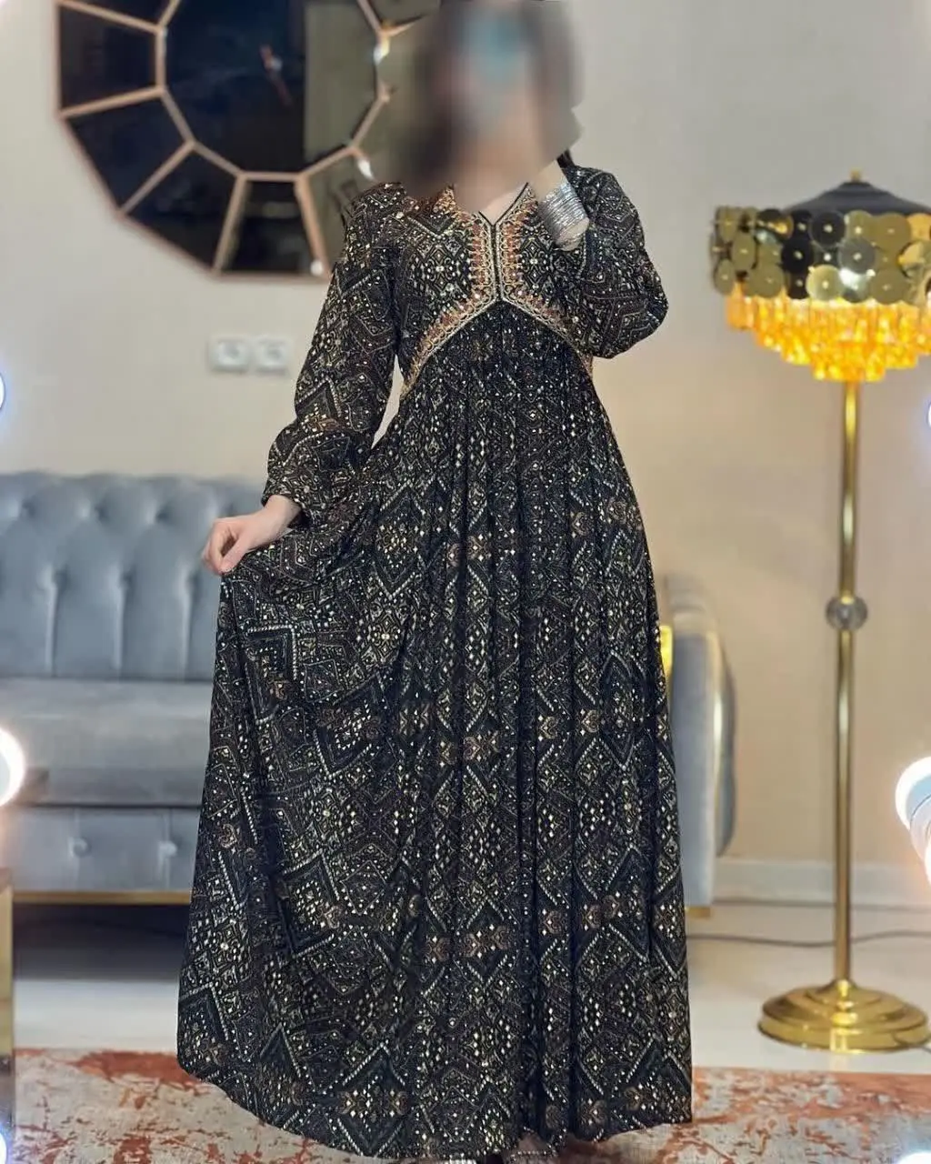 پیراهن منجوق دوزی شده کار دست