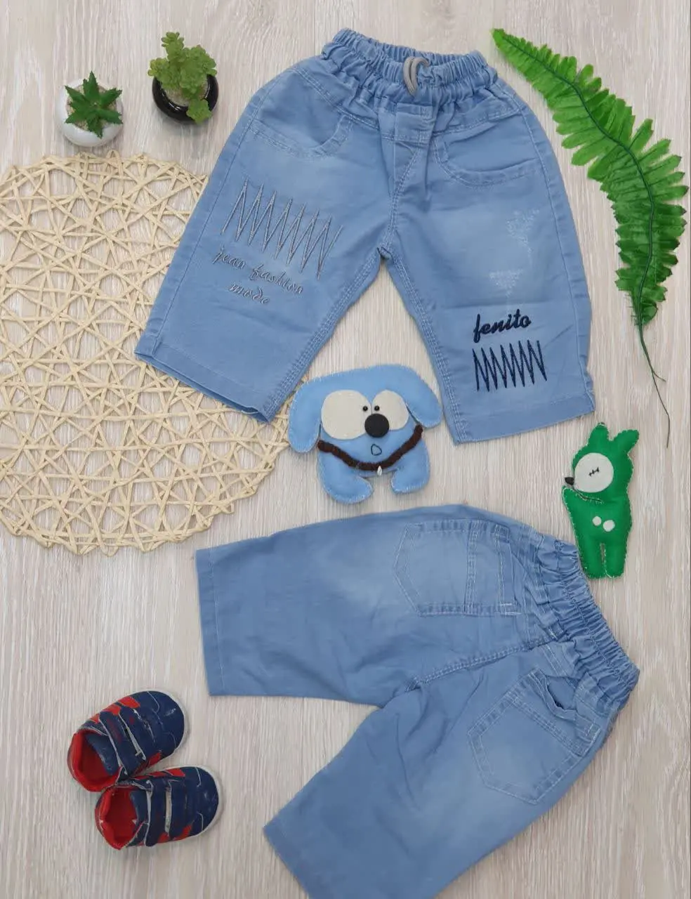 👖شلوارک لی طرح صوت
