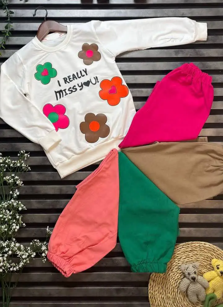 🌸 ست دخترانه طرح miss🌸