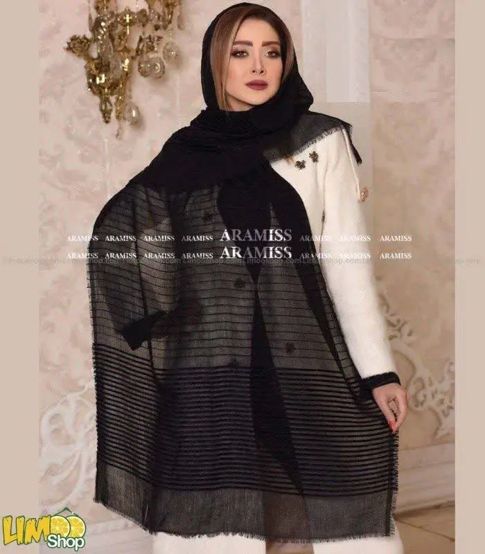 🥳شال حاشیه راه را مشکی