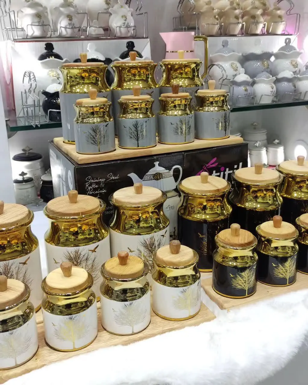سرویس پاسماوری چوب چینی طلایی
