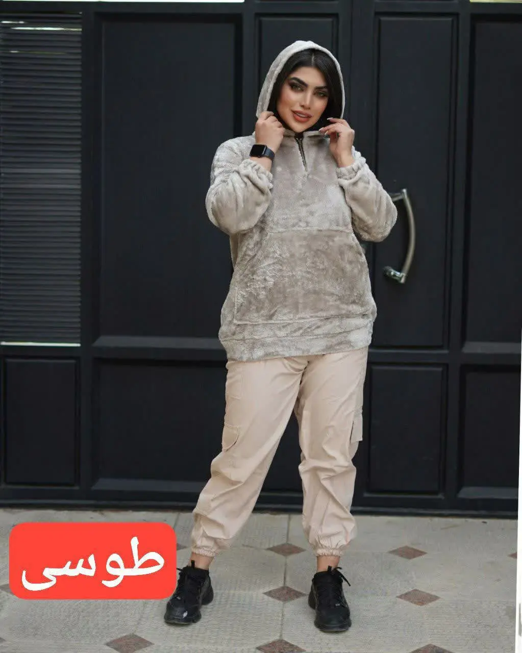 🖋نام: هودی شلوار کارگو یاسمن