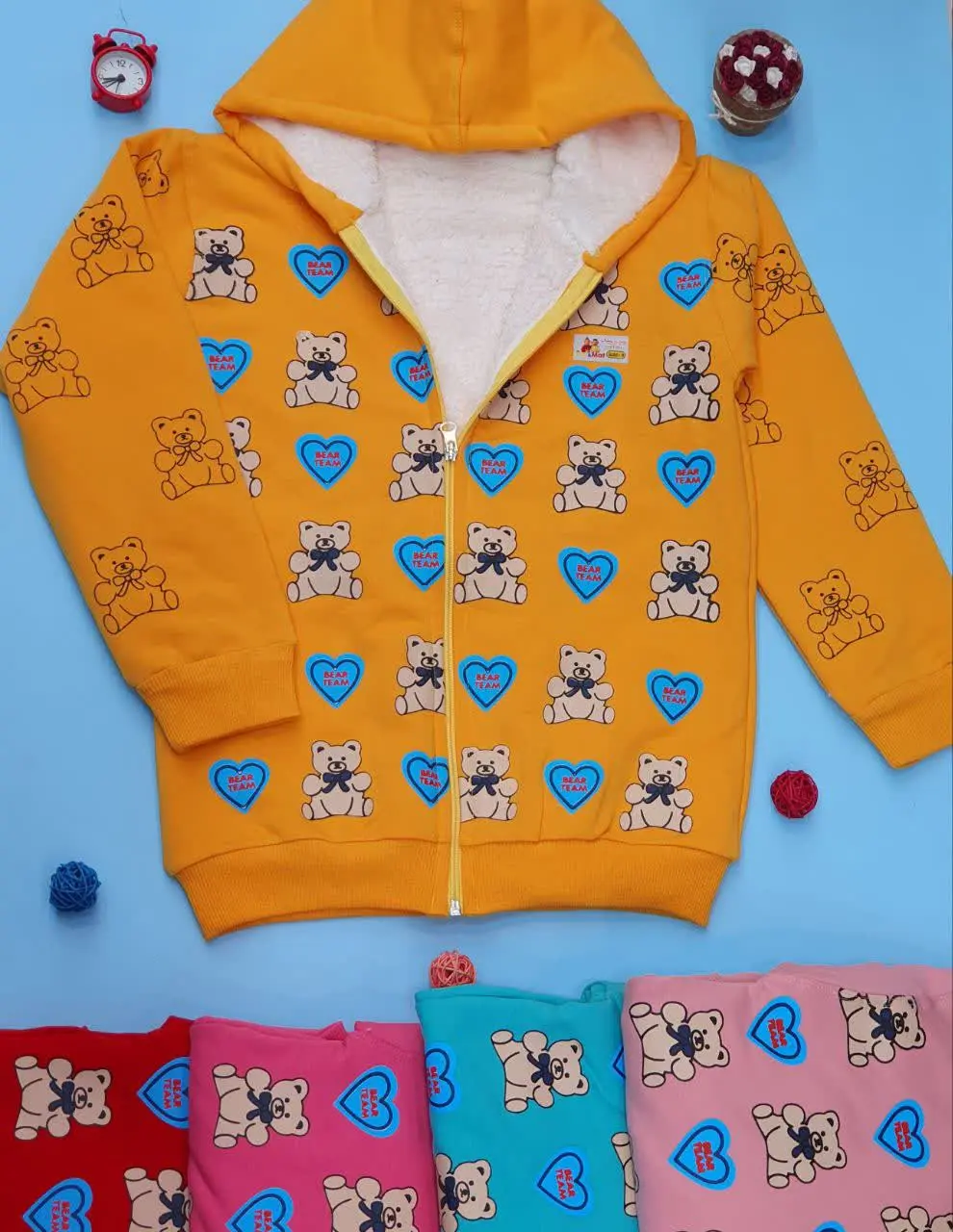 👕سویشرت چاپ تدی داخل خز