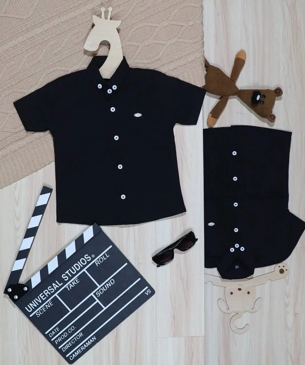 👫پیراهن مشکی پسرانه FASHION👫