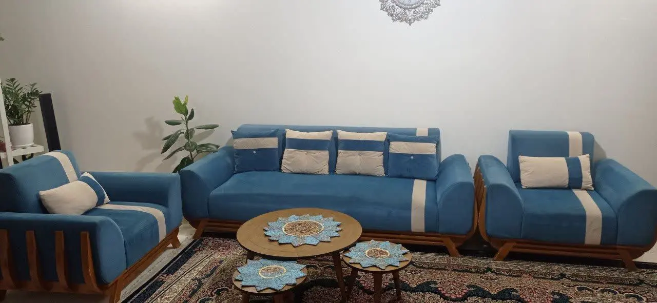 ☑️سرویس مبلمان و میز عسلی
