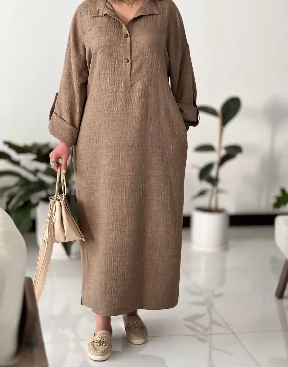 ب🛍نام: پیراهن بلند ابشاری🌱