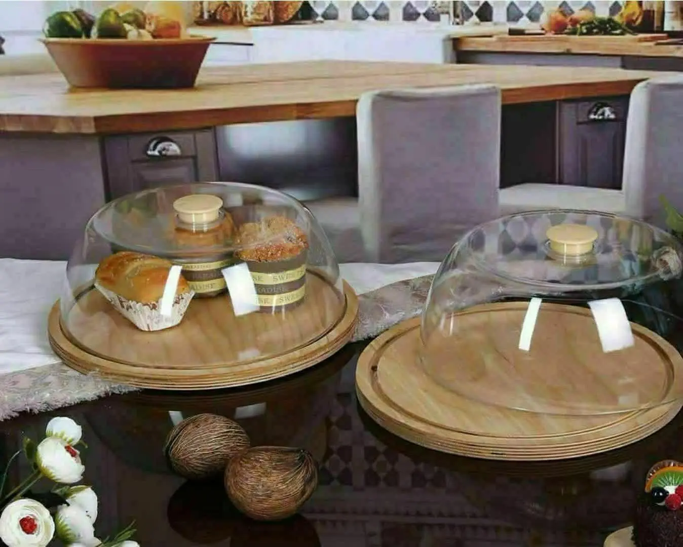 کاپ کیک متوسط کف چوبی