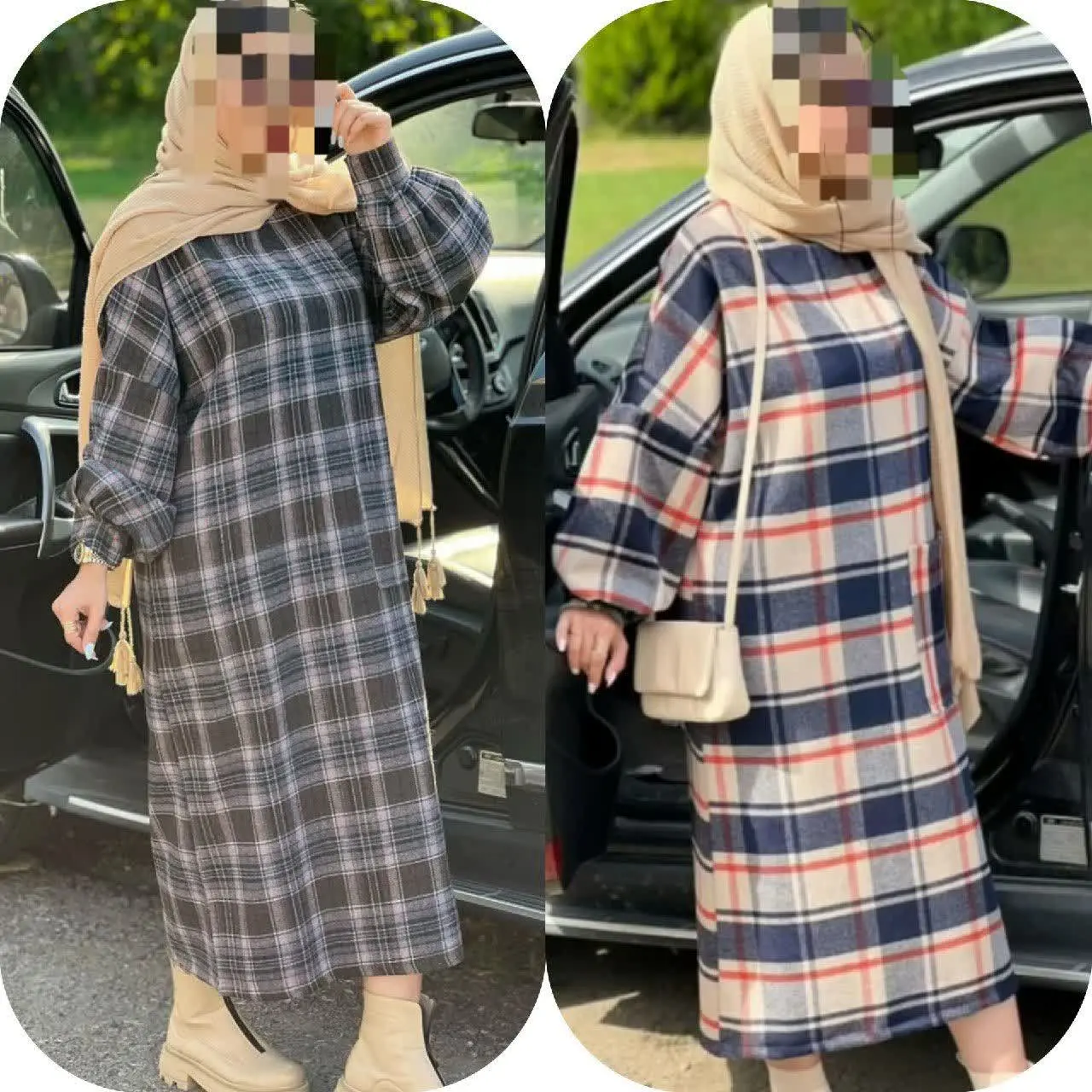 🌱 کفتان چهارخونه پشمی