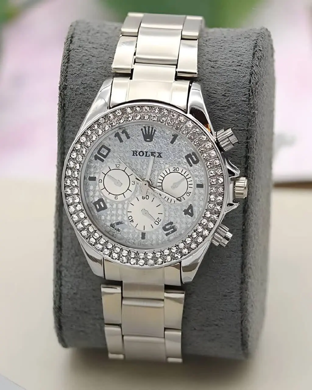 ساعت مچی مردانه مدل ROLEX (نقرهای) کد ۶۰۶۷