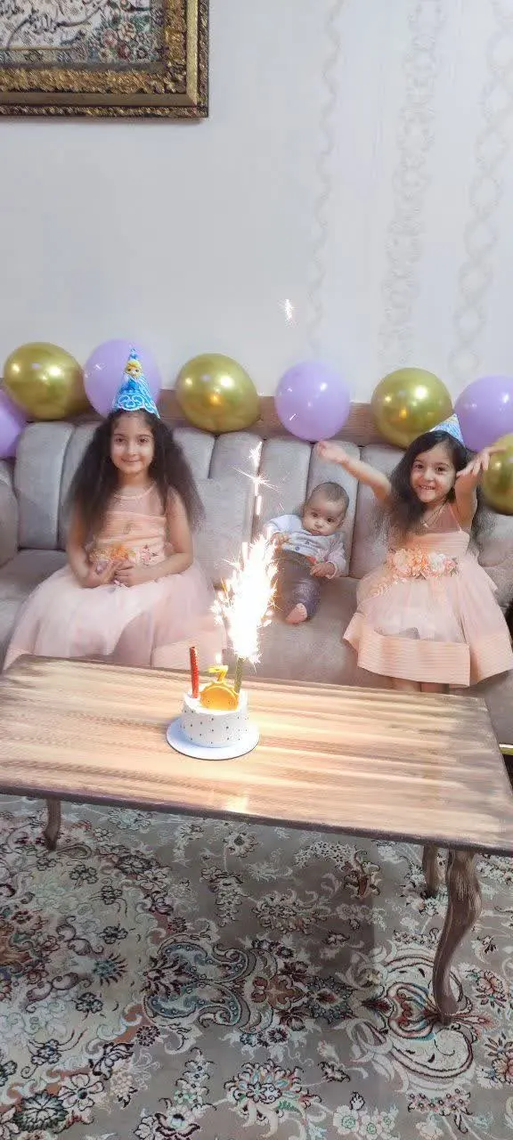 😍نام شرکت کننده: ملیکا و ملکا و میکائیل حسن بارانی