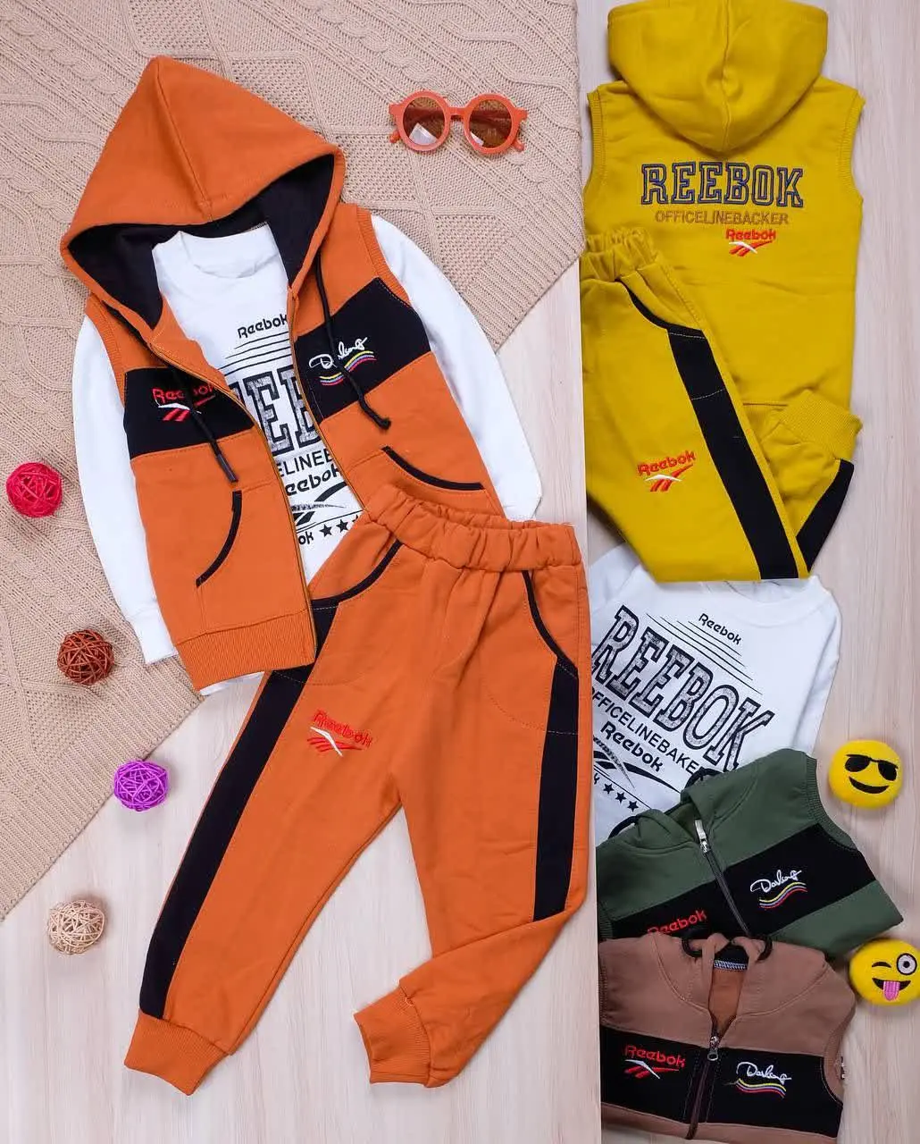 👫سه تیکه دورس گلدوزی REEBOK👫