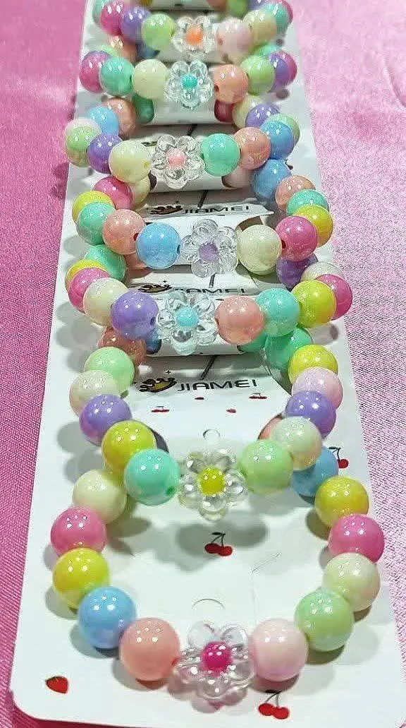 🌈دستبند مرواریدی رنگین کمان