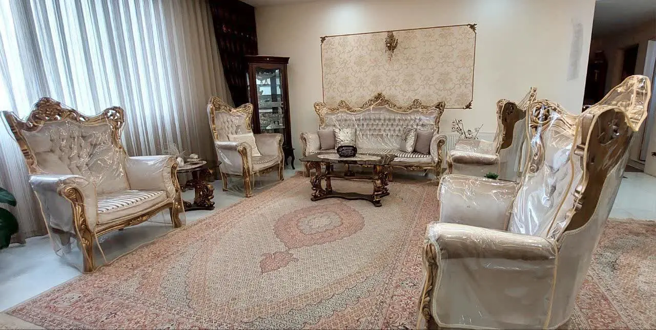🌿مبلمان استیل ۹ نفره در حد نو