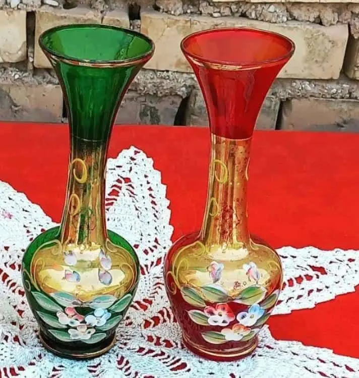 گلدانهای گردن باریک گل خامهای