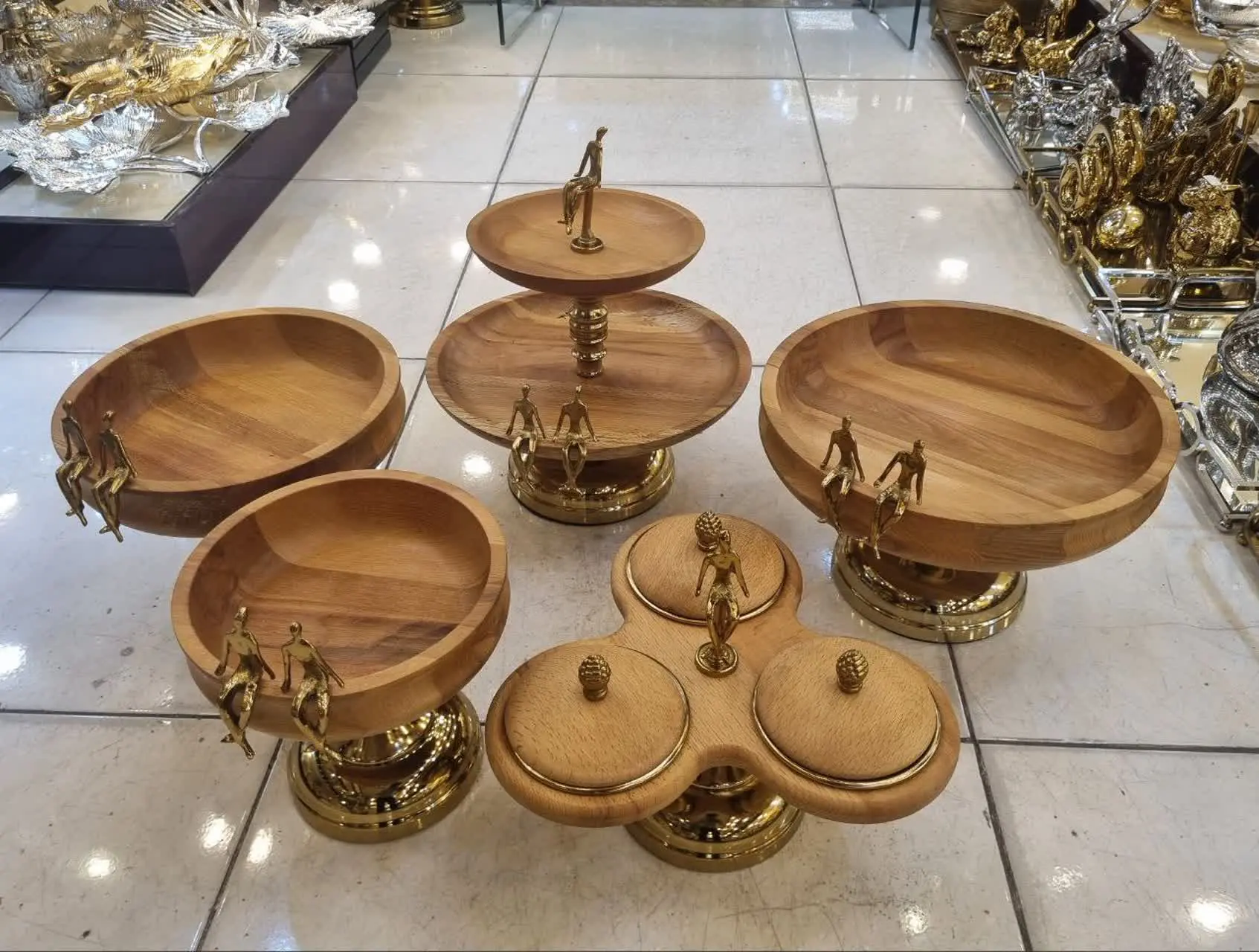 سرویس ۵ پارچه چوب آدمک