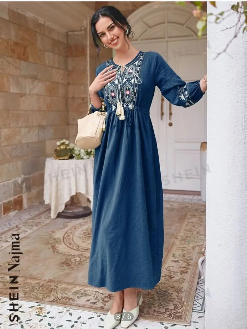 👗 کفتان بلند گلدوزی (کیفیت عالی) 😍