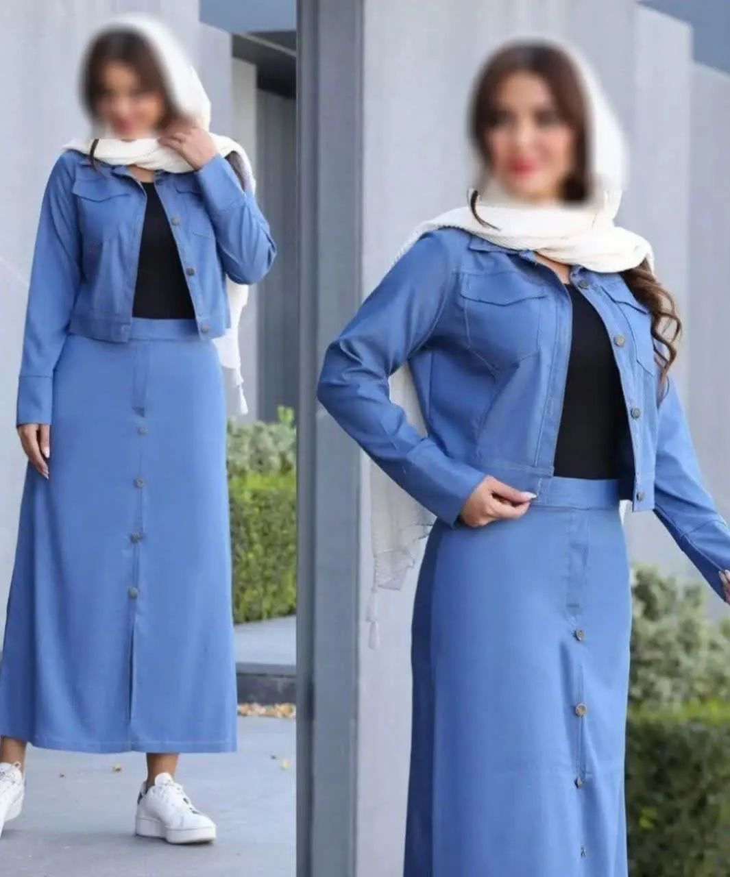 ❤️نام: کت و دامن مدل پرگل ۱۶