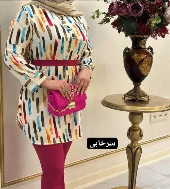تونیک شیک و خنک میخوای که راحت با همه چی ست بشه مدل آبرنگی رو از دست نده😍😍