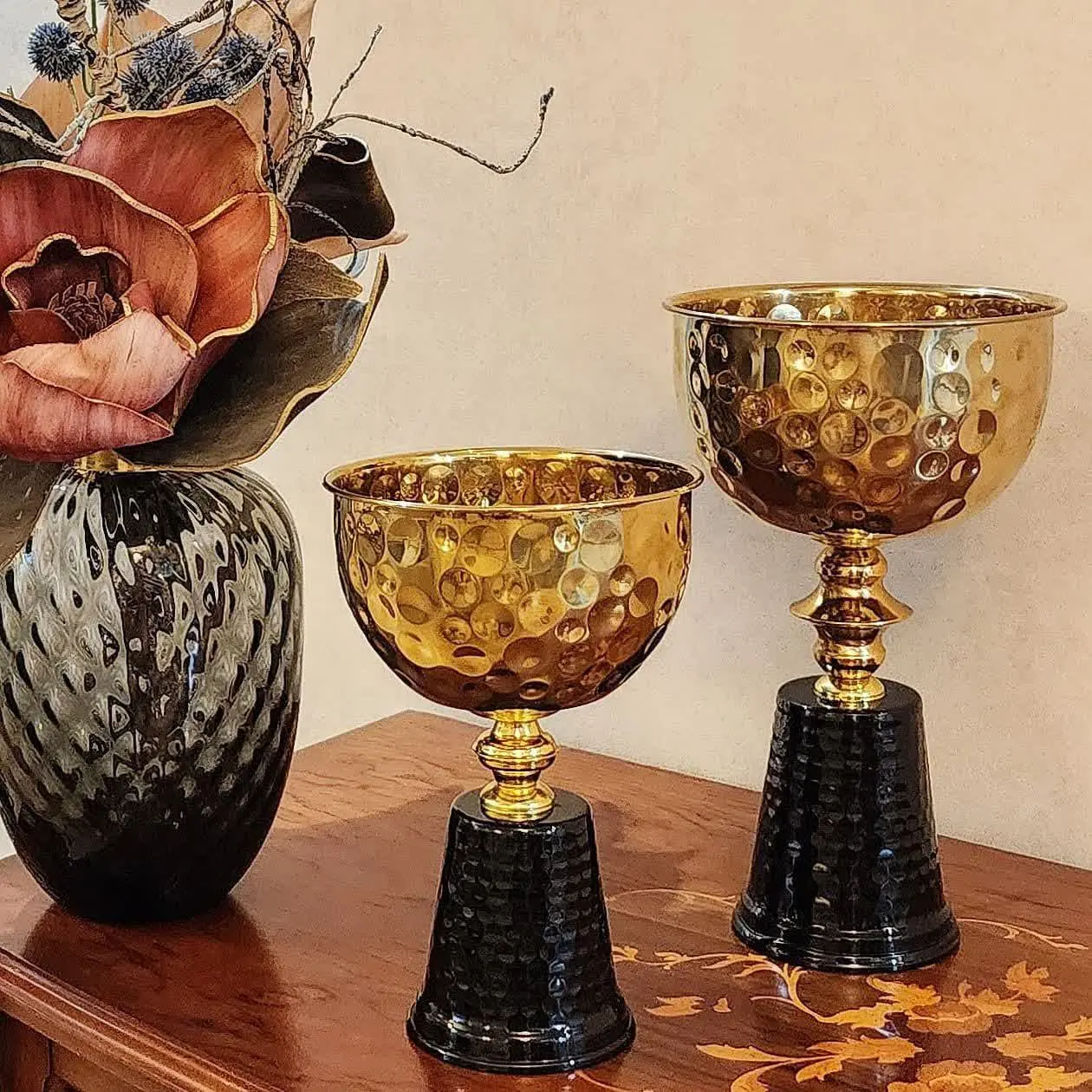 ظروف پذیرایی چکشی گلد