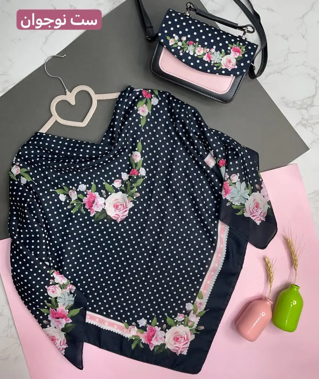 🎈 🔹 ست دخترانه کیب و روسری🔹🎈