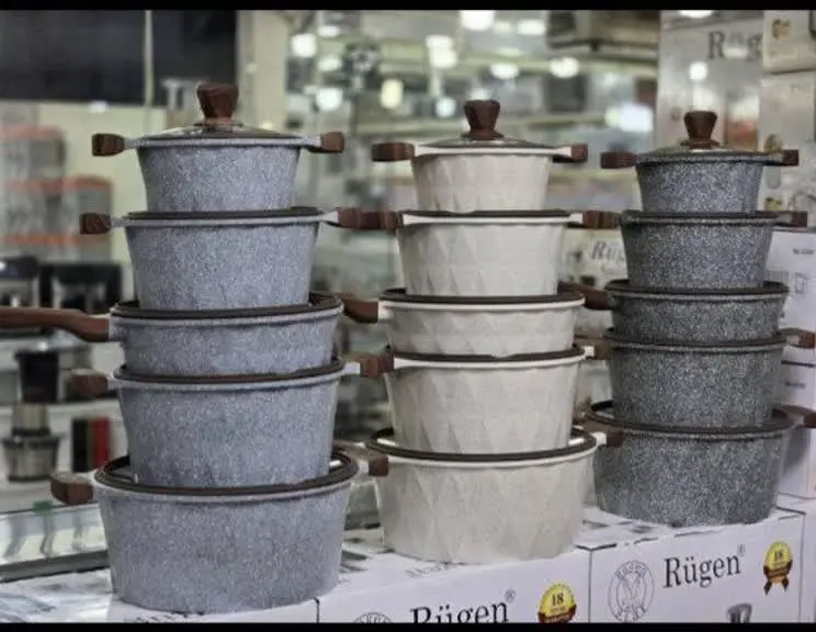 سرویس قابلمه ۱۰ پارچه نانو گرانیت rogen😍😍