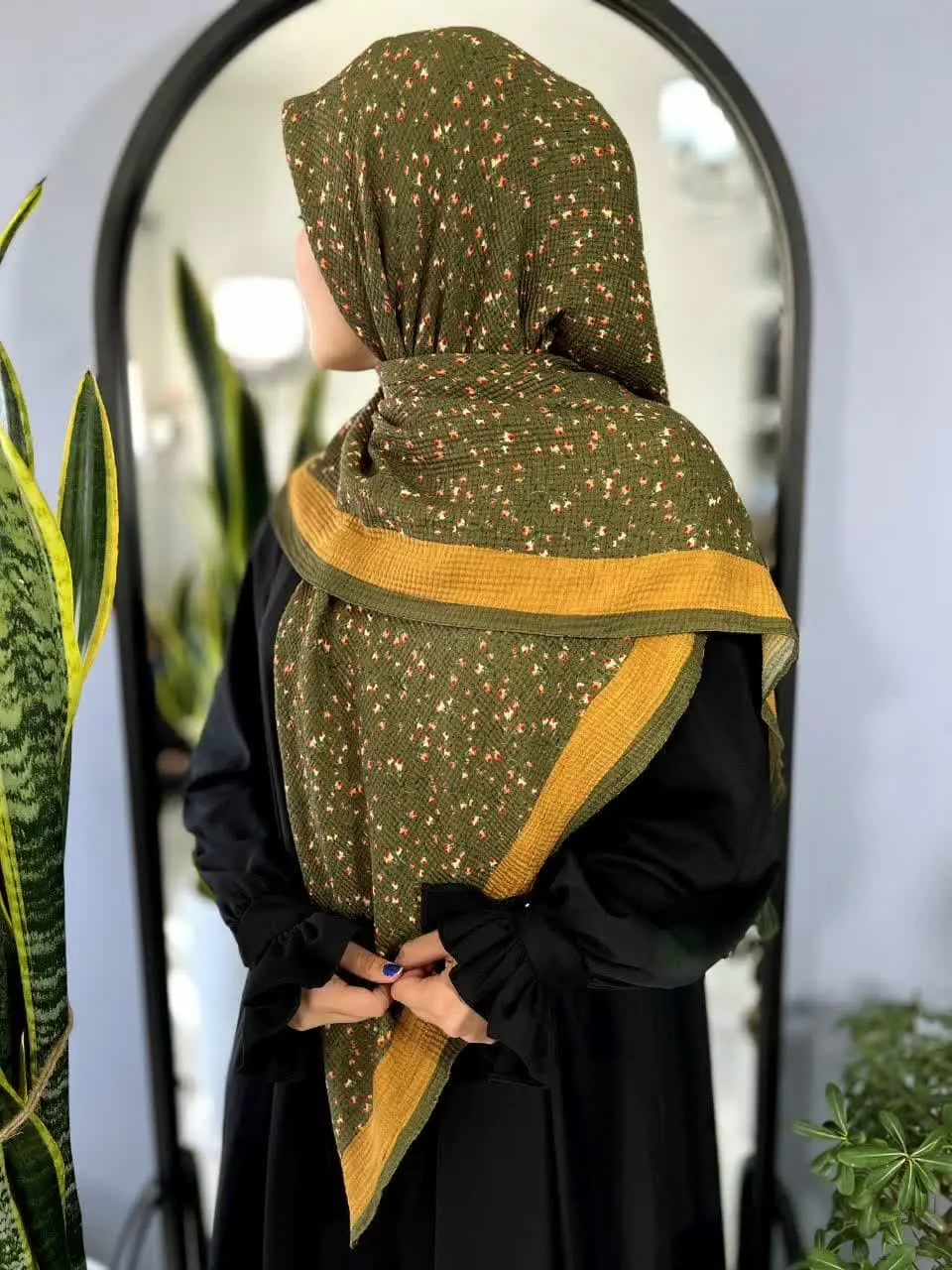 🌺روسری نخ پلیسه برشکا