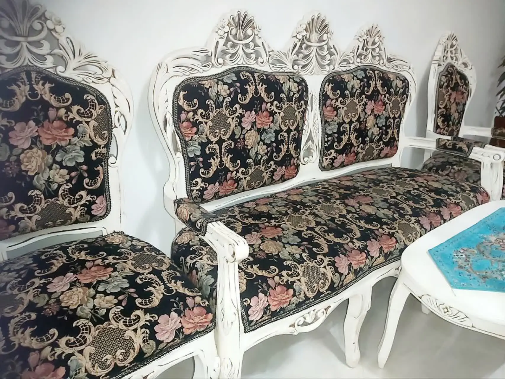 مبلمان ۹ نفره استیل چوب راش