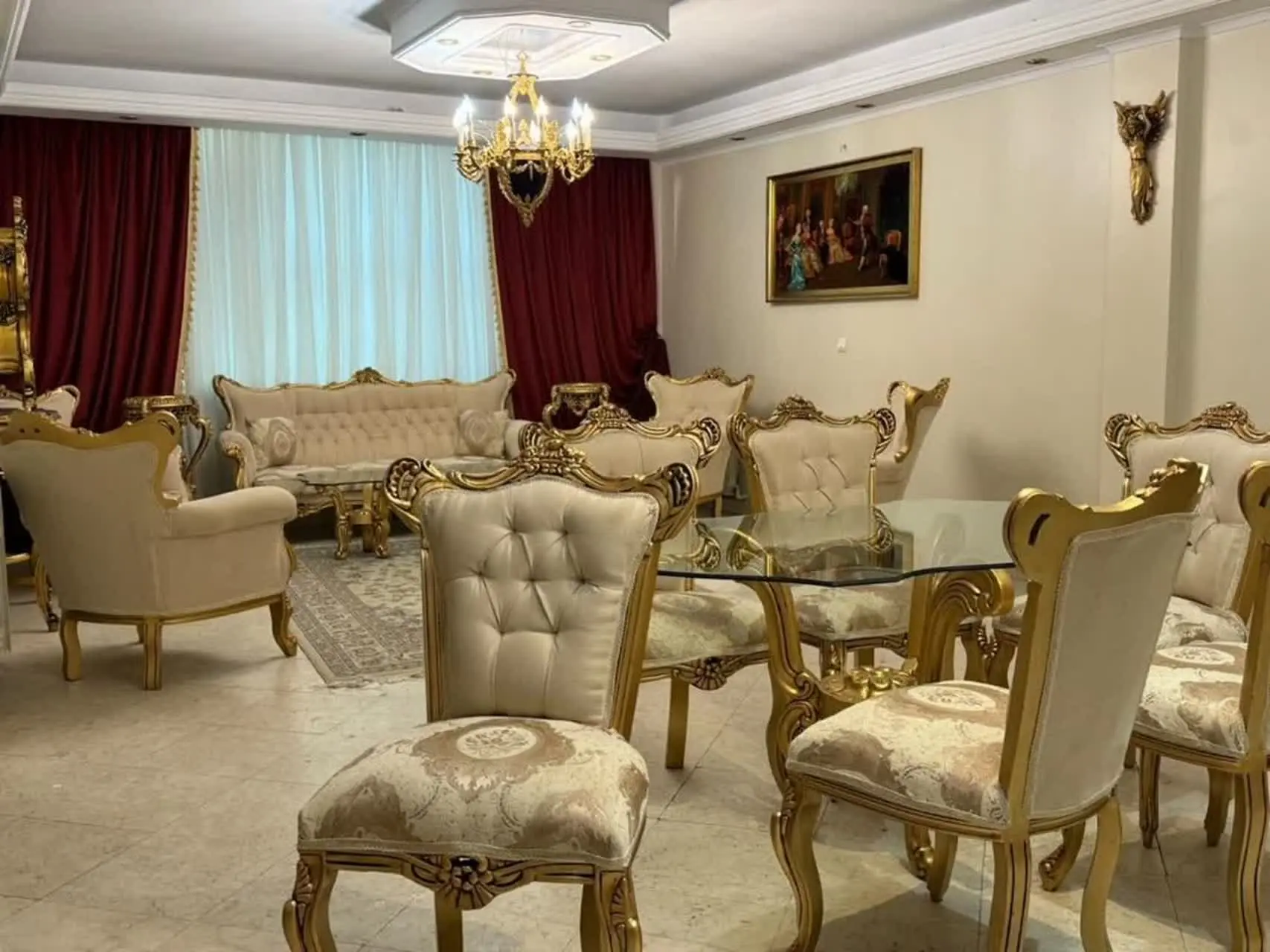 مبل ۷نفره ناهارخوری ۶نفره