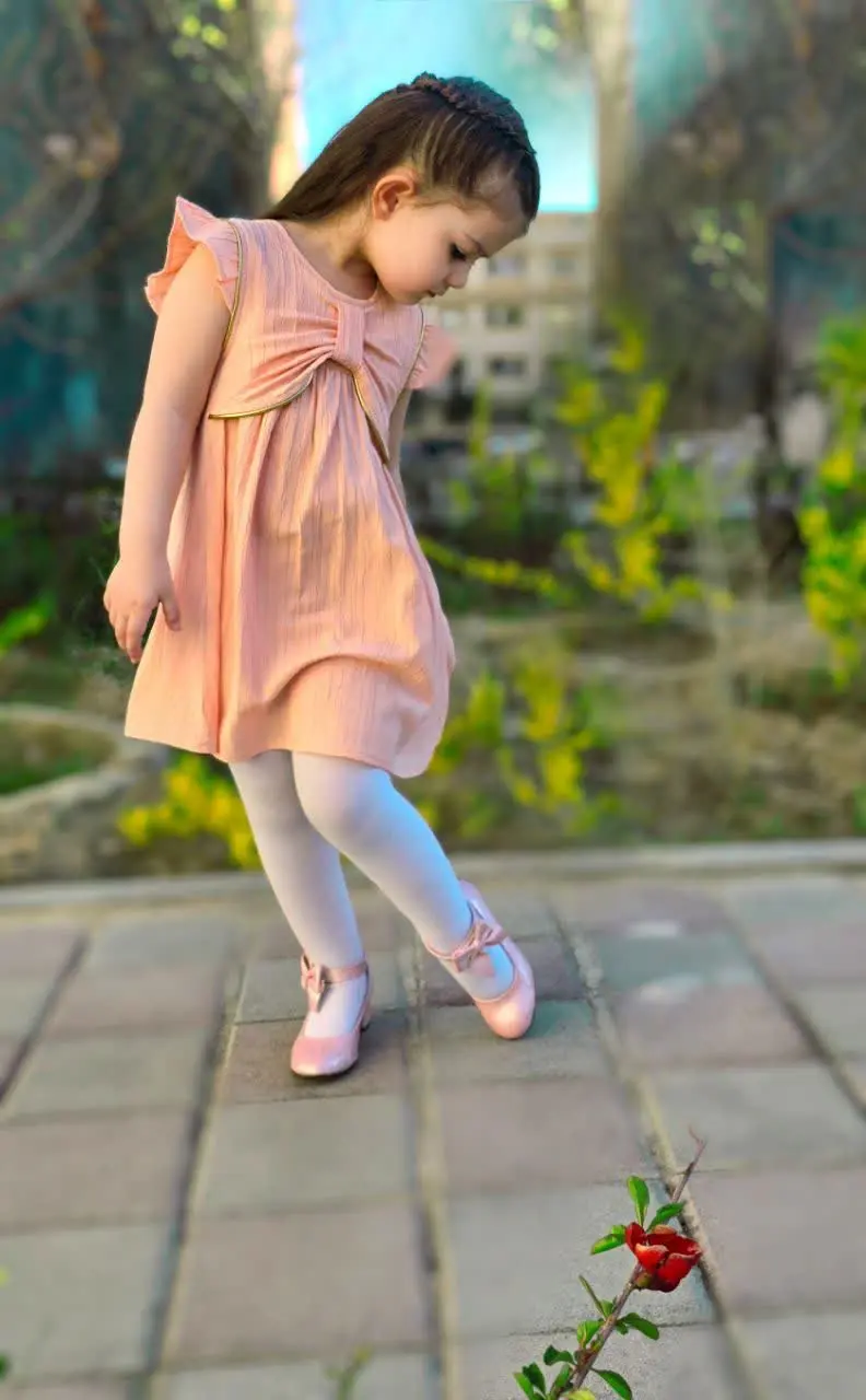 🌸پیراهن دخترانه پروانه🌸