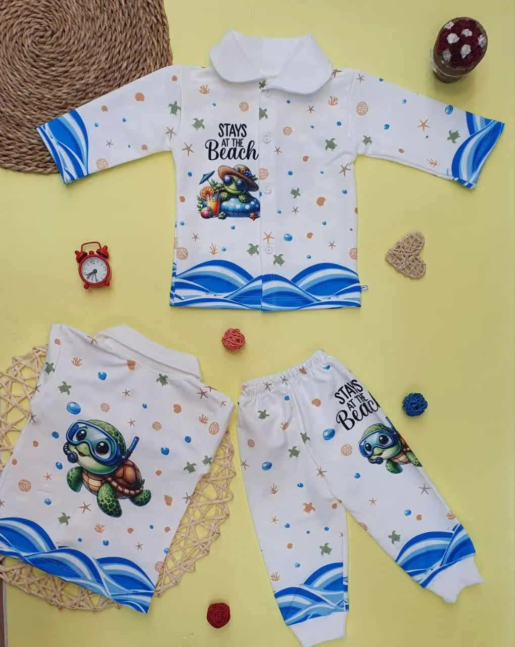 👕بلوز شلوار نقلی جلو باز