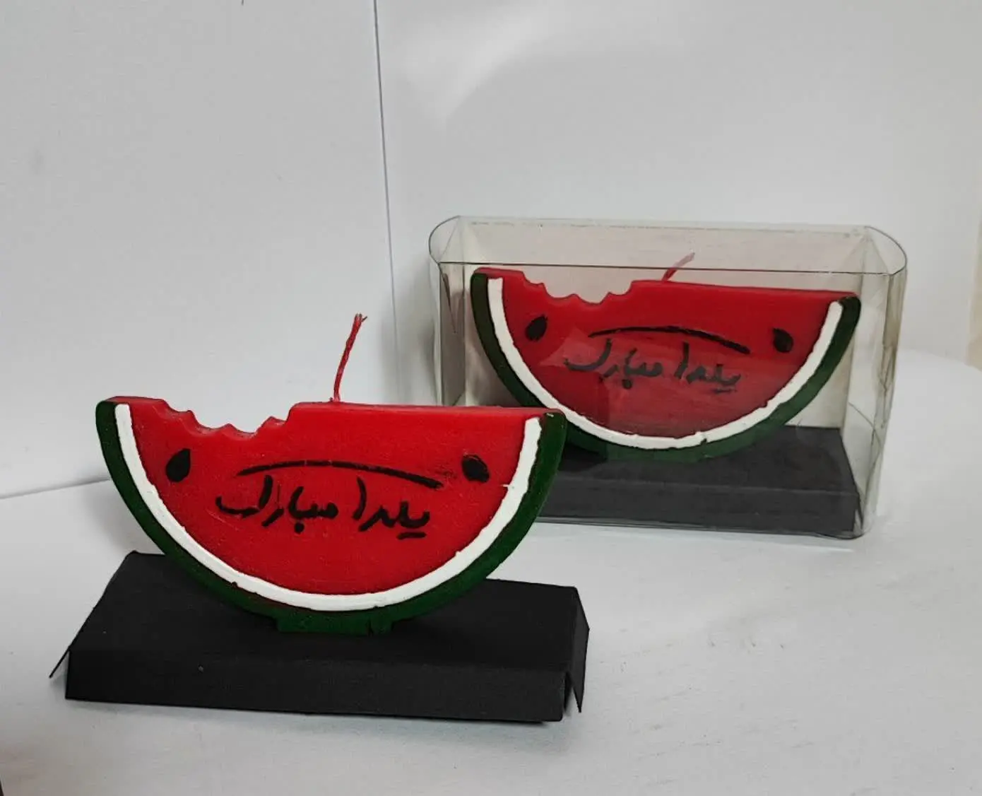 شمع هندوانه یلدا مبارک🍉