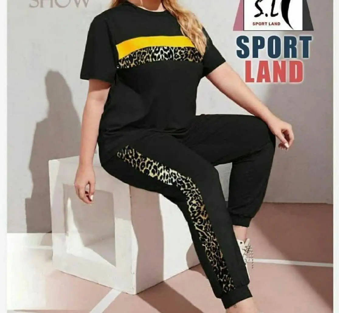 👚نام: ست پلنگی نوار زرد