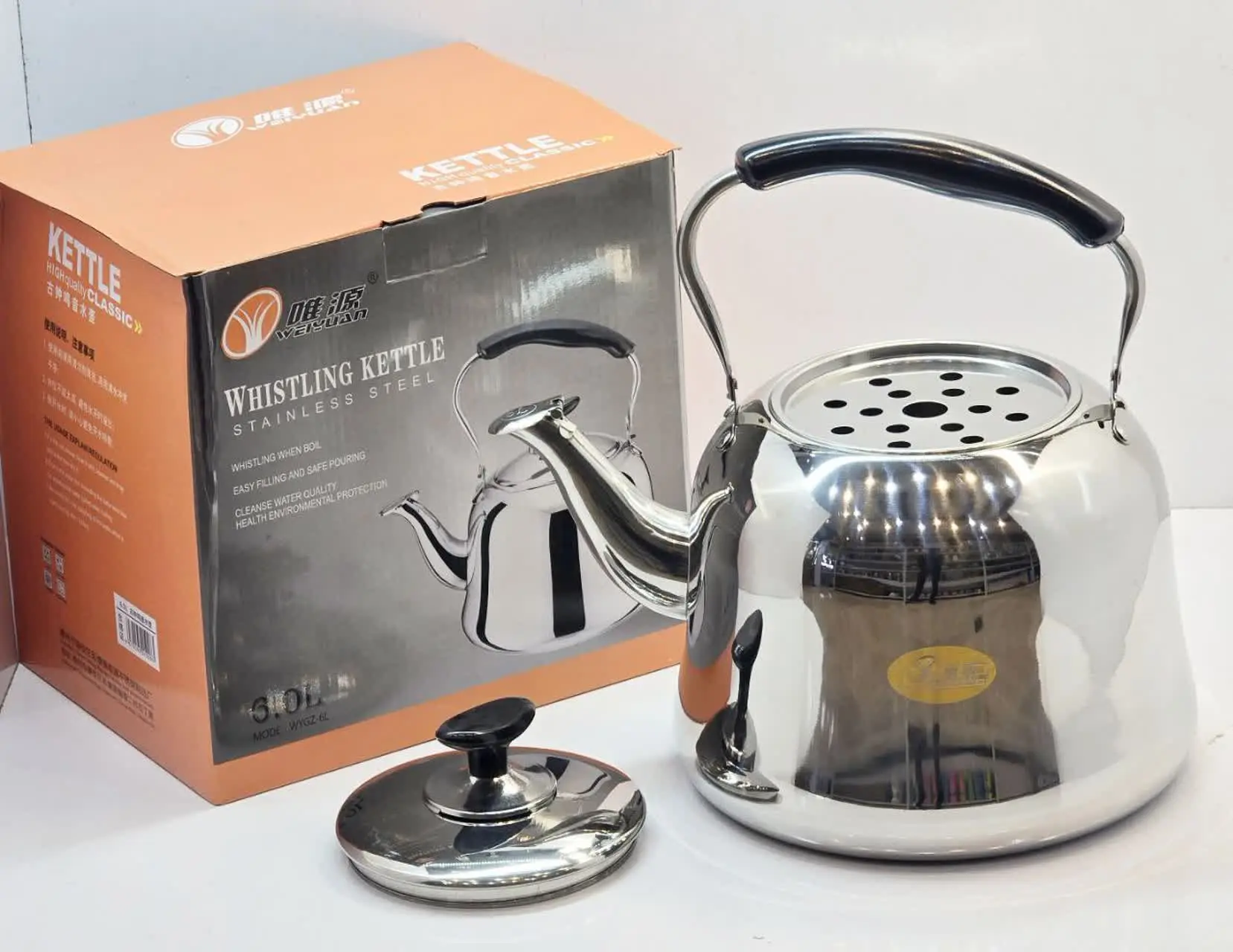✅ کتری تک استیل ۶ لیتری KETTLE