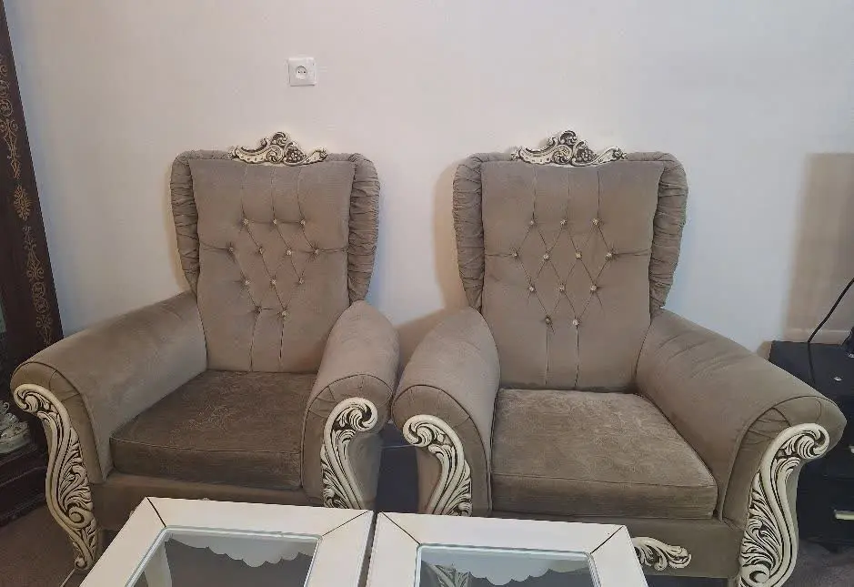 🌿مبل ۸ نفره نیمه سلطنتی