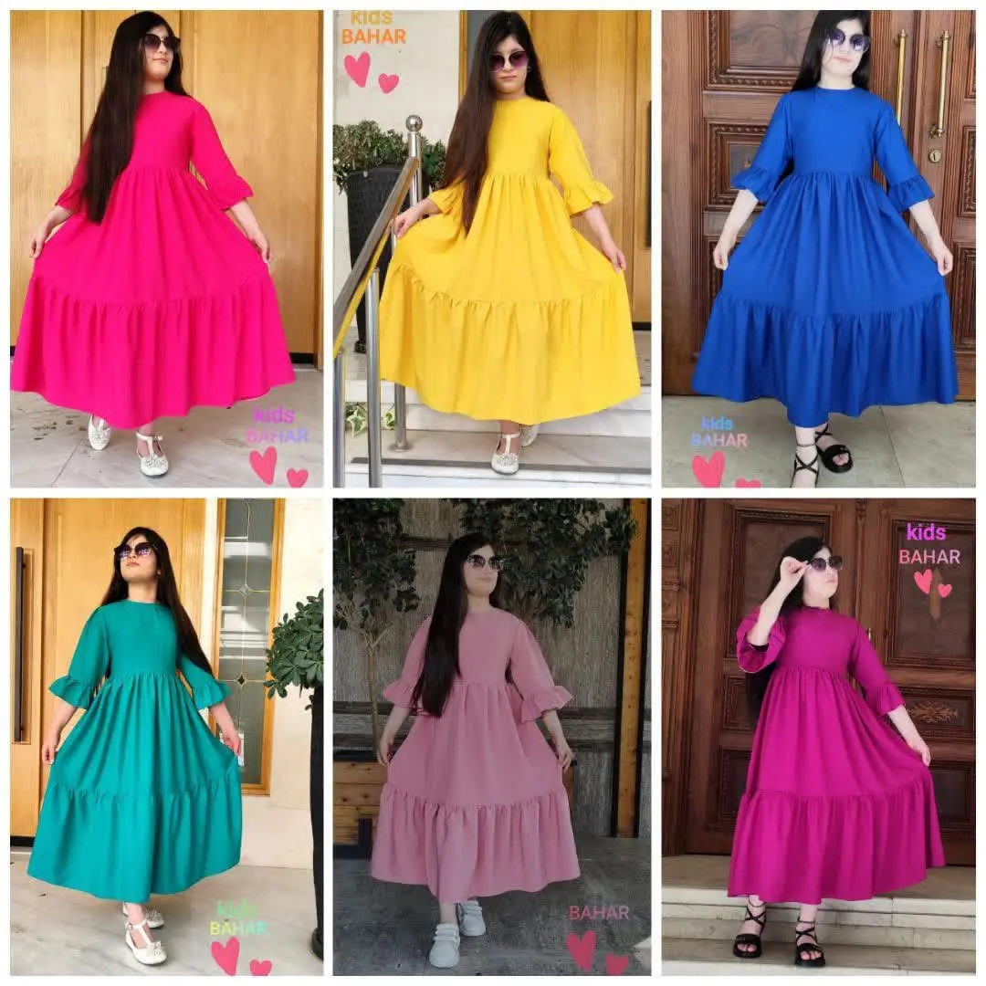 💞 پیراهن مانتویی بلند و پوشیده دخترانه 💞