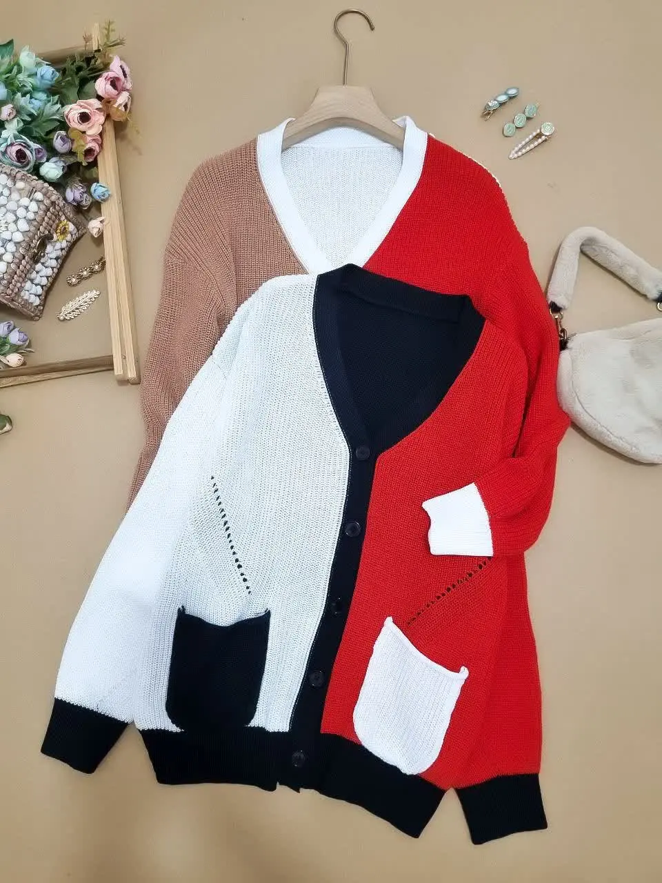 💞ژاکت بافت شیک و خاص💞