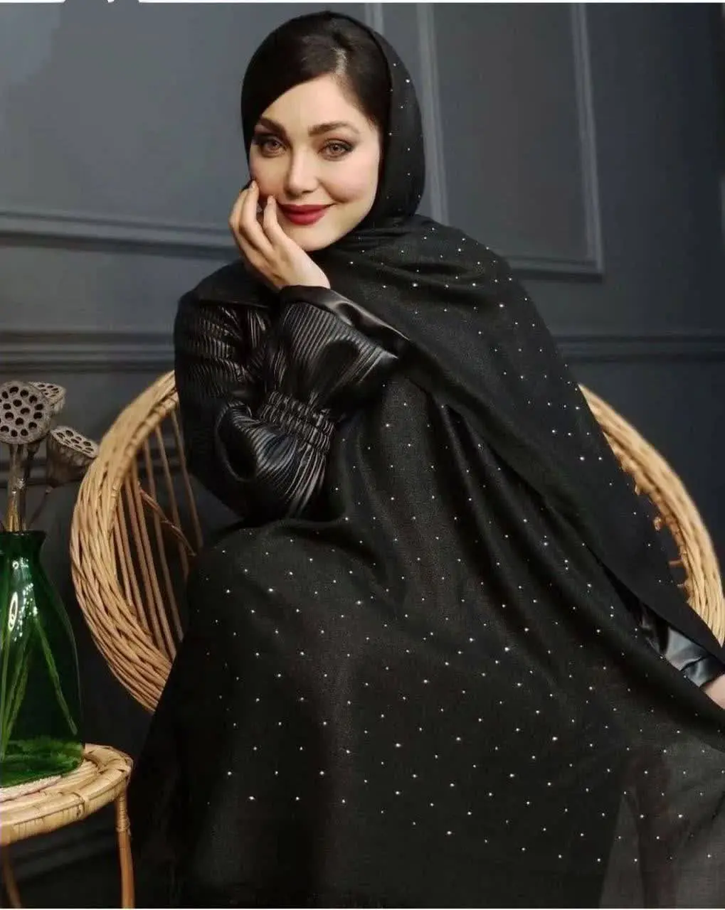 🖋نام: شال نگین بارونی