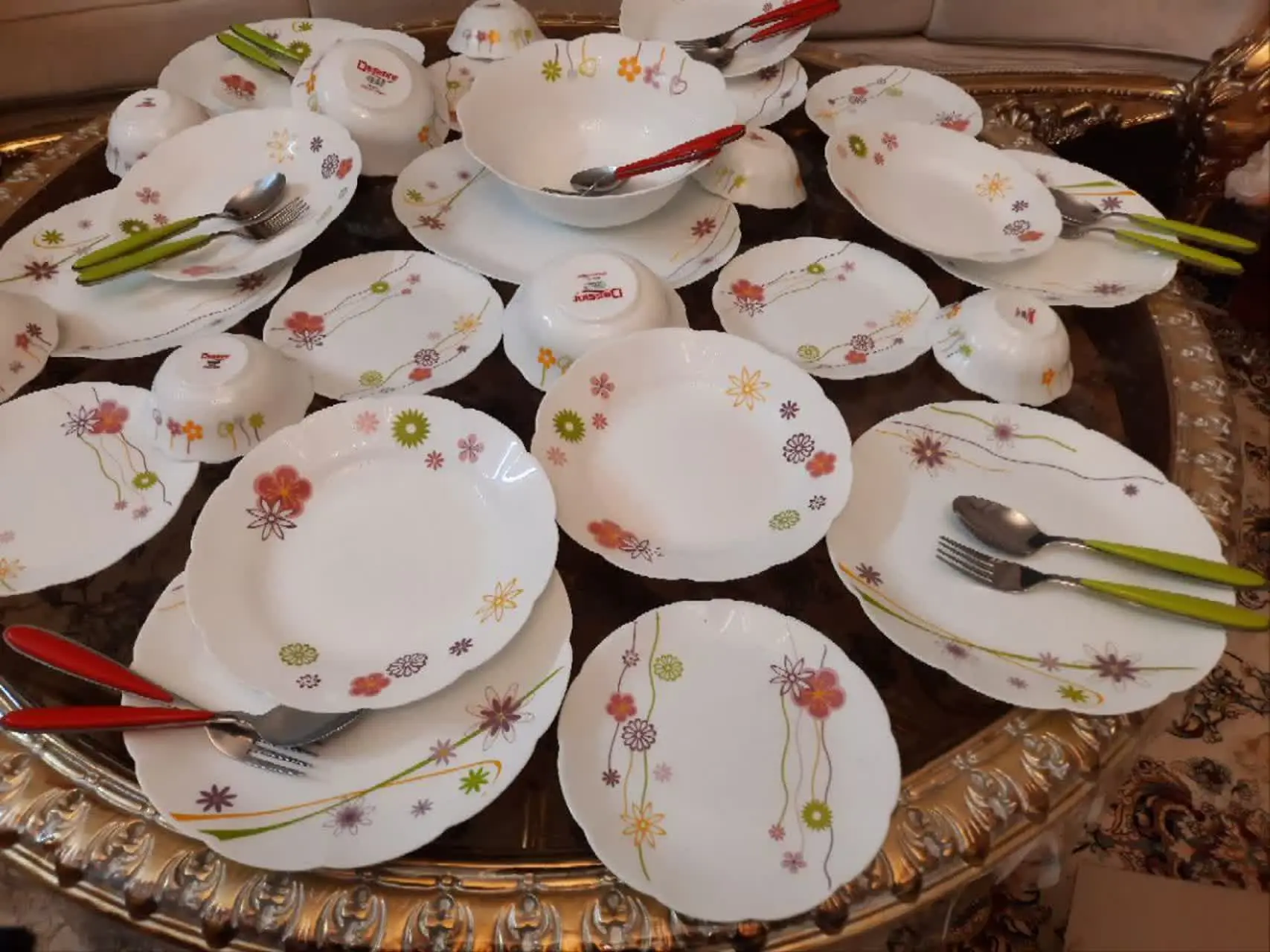 سرویس ارکوپال گل شکوفه ۱۲ نفره