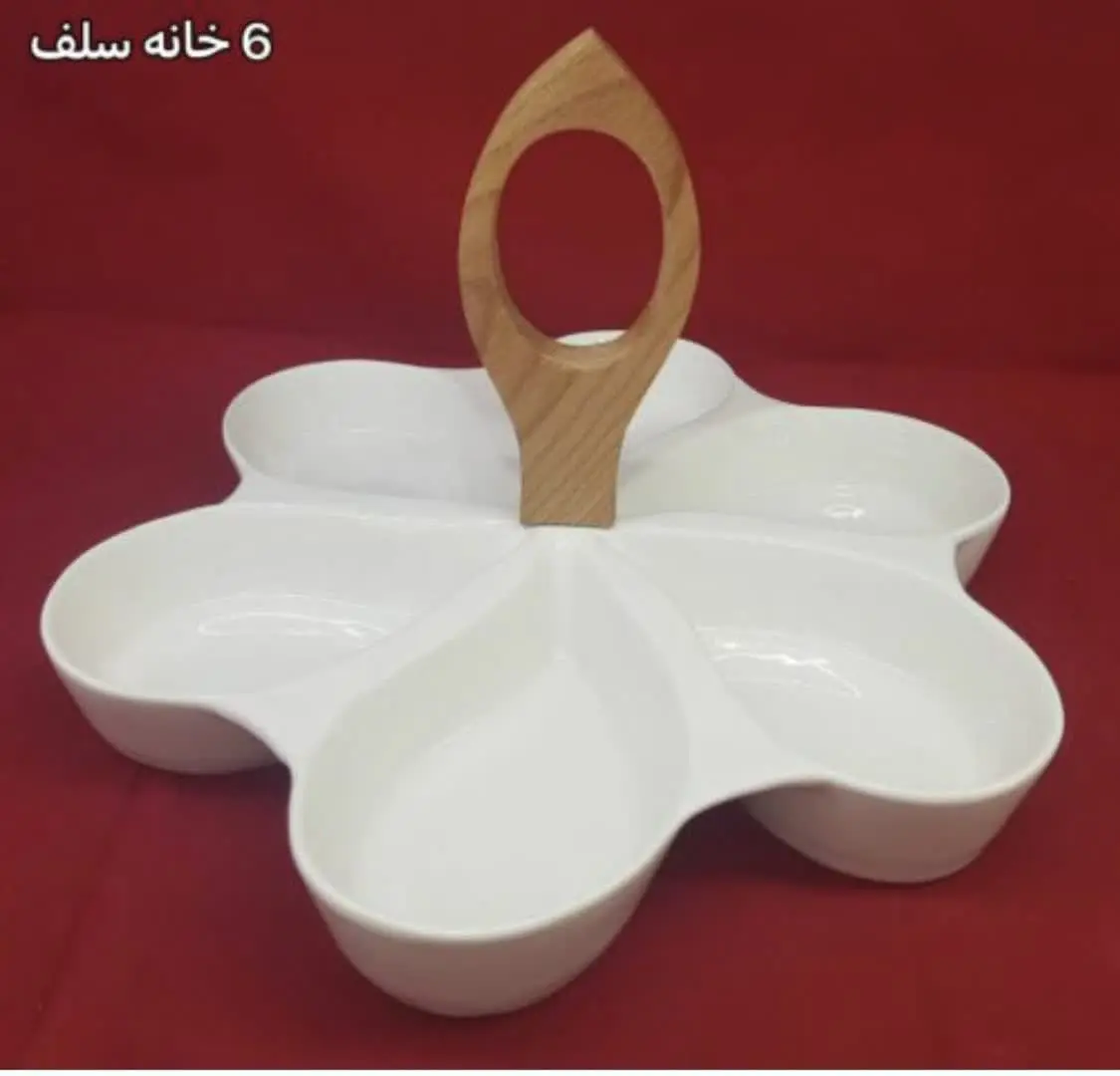 اردو خوری ۶ خانه دسته چوبی