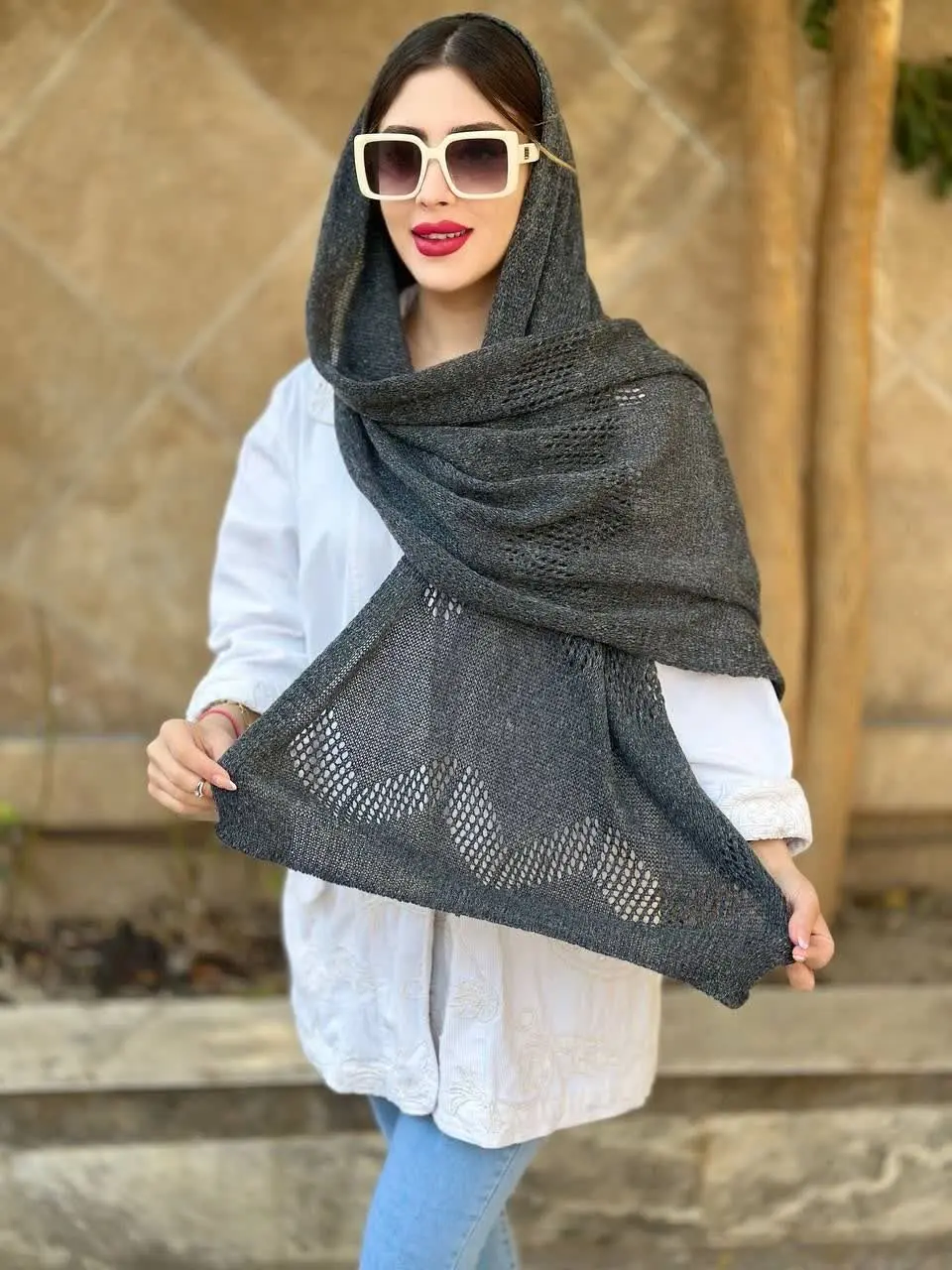 🌼شال بافت