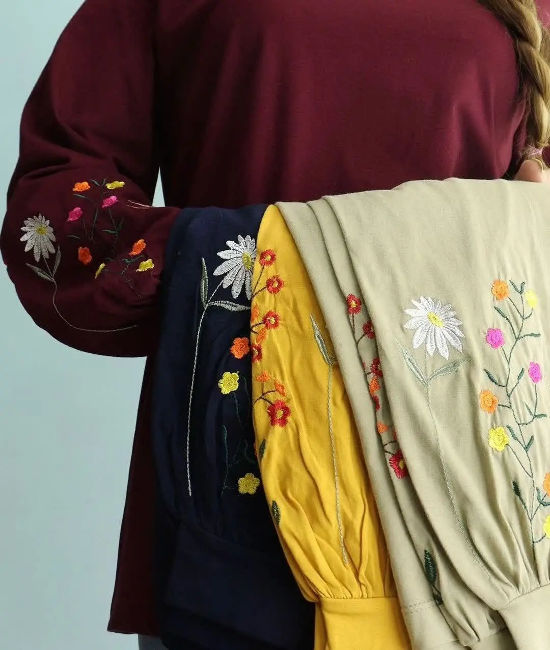 👚نام: بلوز آستین پفکی گلدوزی شده 😍