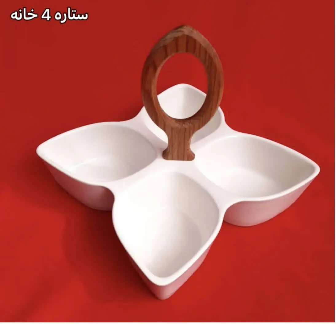 اردو خوری ۴ خانه دسته چوبی