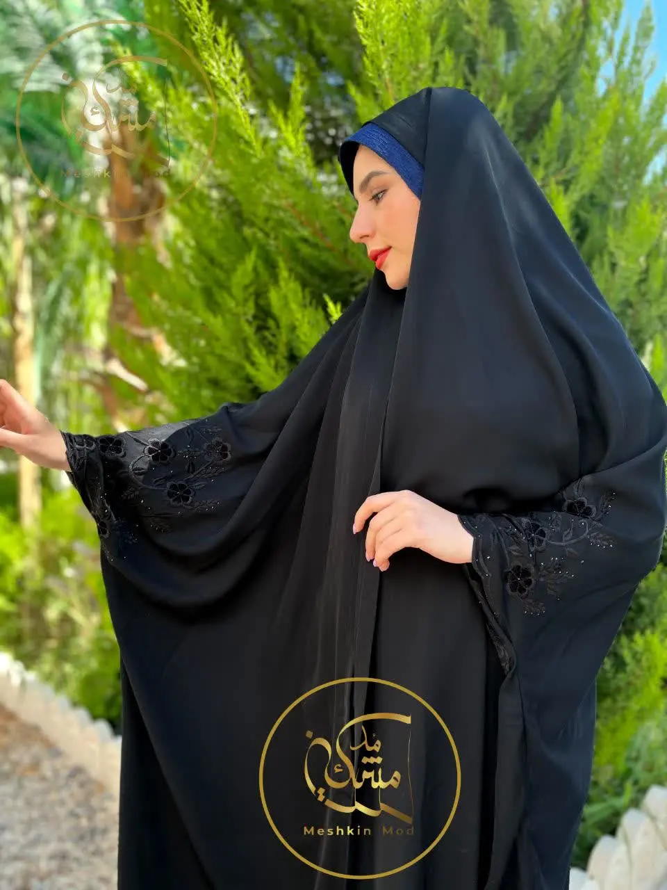 چادر خبرنگاری گلدوزی شقایق ✨