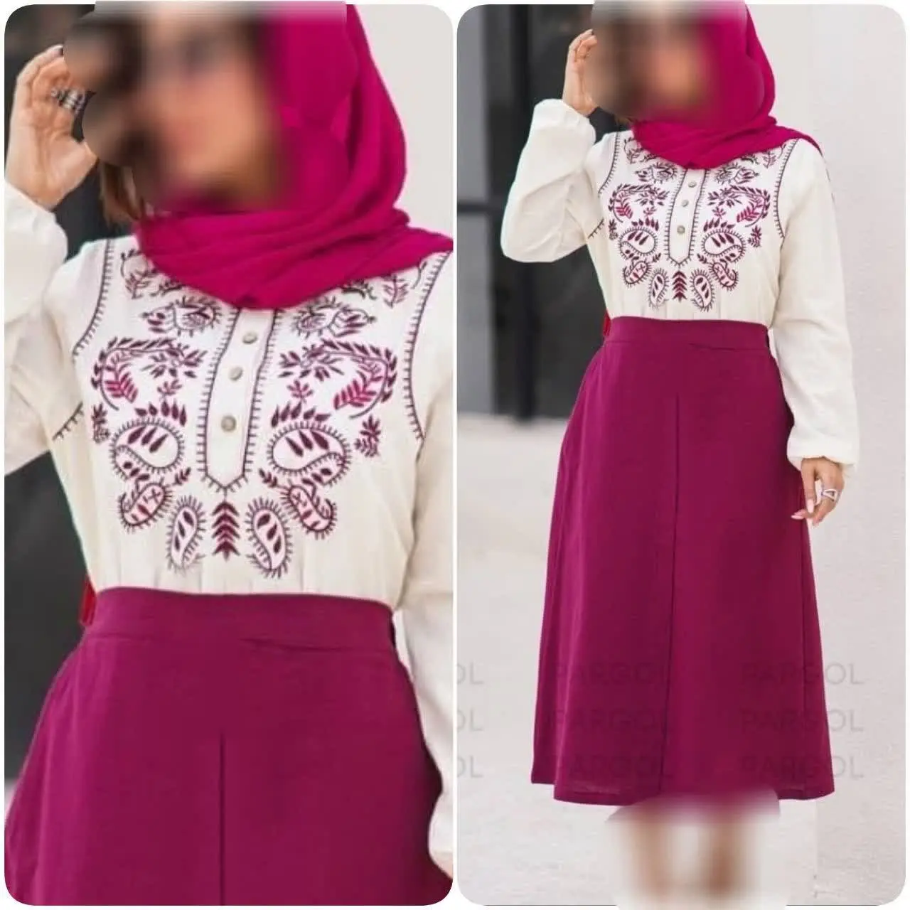 ❤️نام: بلوز و دامن🌺 عیدااااانه🌺 مدل رومنسا