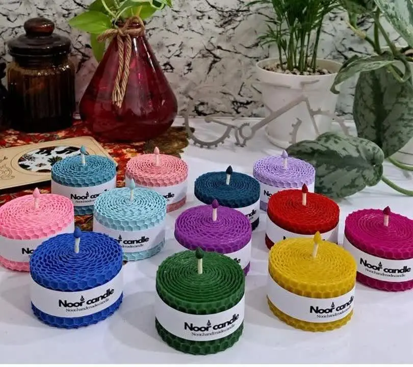 از این موم عسلیها با این ارتفاع و قطر خیلی خوشگل میشه مابین وسایل سفره هفت سینت😍