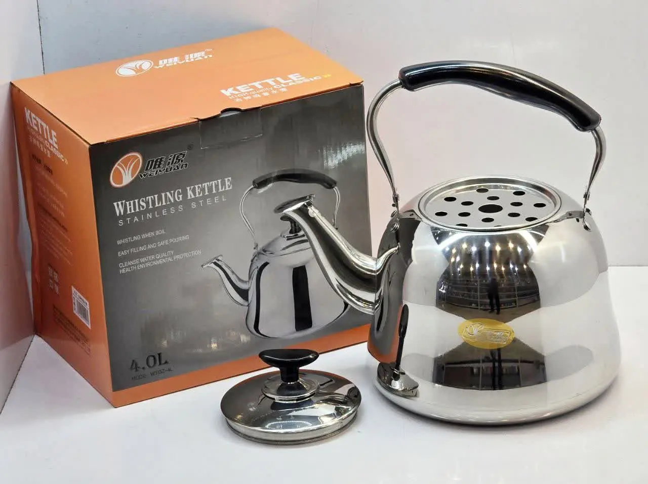 ✅ کتری تک استیل ۴ لیتری KETTLE